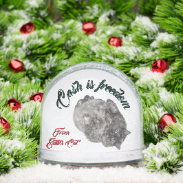 Cash is Freedom by RoseWrites Snow Globe