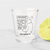 Cash Machine Beer Cartoon吹には載らない。 ショットグラス (正面)