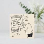 Cash Machine Says - "Please Prod Sayer" カード (スタンド正面)