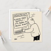 Cash Machine Says - "Please Prod Sayer" カード (正面/裏面インサイチュ)