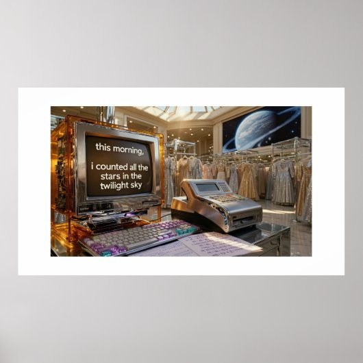 Cash Register Poem Of The Month ポスター (正面)