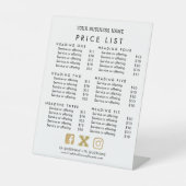 CashApp Vを支払うビジネスサービス価格表スキャン 台座サイン (正面)