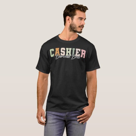 Cashier Barcode Boss Tシャツ (正面フル)
