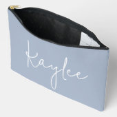 Cashmere Blue Personalized Bridal Party Pouch Gift アクセサリーポーチ (見開き)