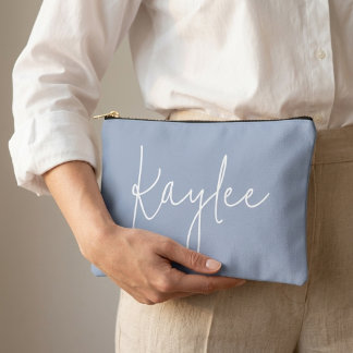 Cashmere Blue Personalized Bridal Party Pouch Gift アクセサリーポーチ