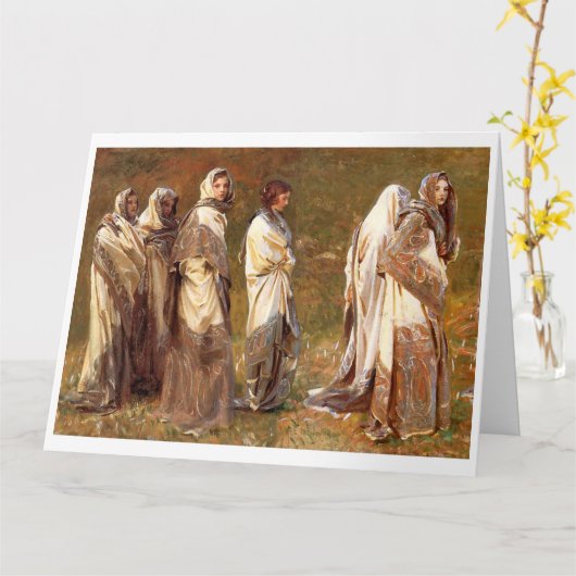 Cashmere、John Sargent 1908 カード (黄色い花)