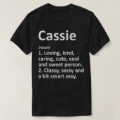 CASIE定義名パーソナライズされたのおもしろい誕生日 Tシャツ (デザイン正面)
