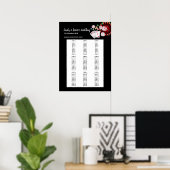 CASINOパーティーシー結婚ト記号、座席チャート ポスター (ホームオフィス)