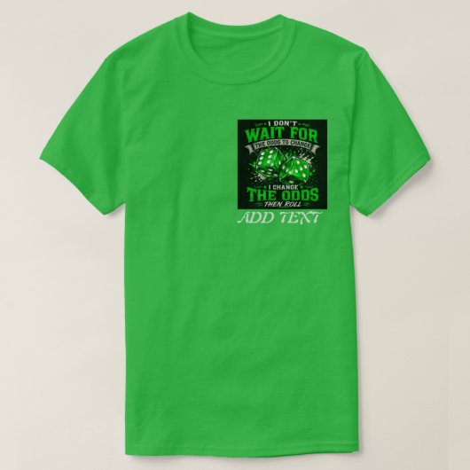 CASINO: 運命を変えるサイコロ Tシャツ (デザイン正面)