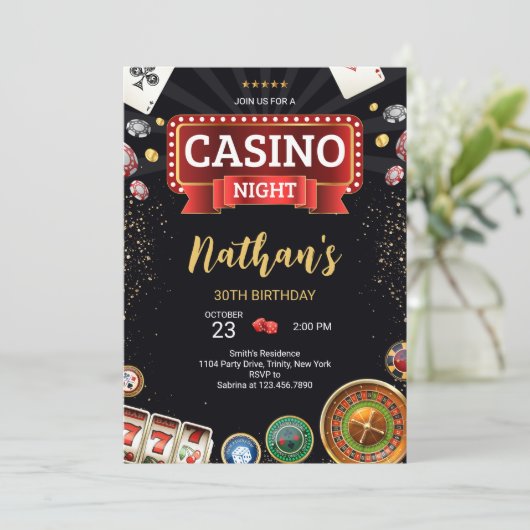 Casino Birthday 招待状 (スタンド正面)