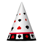 Casino Birthday Party Decor, Vegas Poker Cards パーティーハット (左)