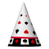 Casino Birthday Party Decor, Vegas Poker Cards パーティーハット (右)