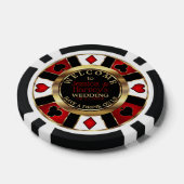 Casino Chip 結婚's – ドリンクをオンUs - Red ポーカーチップ (シングル)