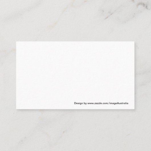 Casino Croupier / Dealer, Aces – 名刺 (裏面)