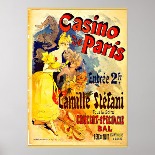 Casino de Paris by Jules Cheret, vintage poster ポスター
