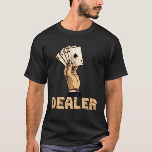 casino for men black jack dealer gambler  1 tシャツ (正面)