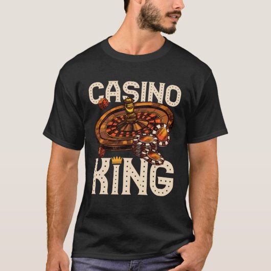 casino for men casino king gambler tシャツ (正面)