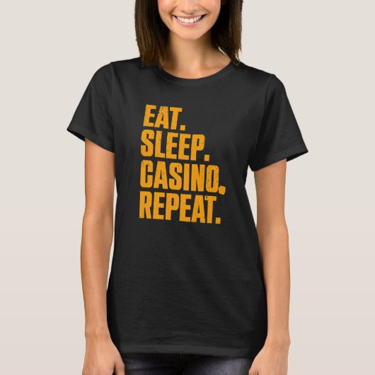 Casino  For Men Women Casino Gambler Poker  1 Tシャツ (正面)