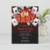Casino Invitation, Casino Theme Baby Shower, Poker 招待状 (スタンド正面)