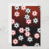 Casino Invitation, Casino Theme Baby Shower, Poker 招待状 (裏面)