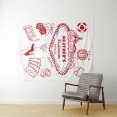 Casino Las Vegas Bachelorette Party Banner タペストリー (インサイチュ(横))
