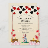 Casino Las Vegas Poker wedding 招待状 (正面/裏面)