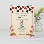 Casino Las Vegas Poker wedding 招待状 (スタンド正面)