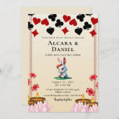 Casino Las Vegas Poker wedding 招待状 (正面/裏面)