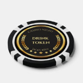Casino Night Drink Token Poker Chip | Personalized ポーカーチップ (シングル)