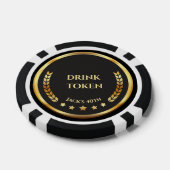 Casino Night Drink Token Poker Chip | Personalized ポーカーチップ (シングル)
