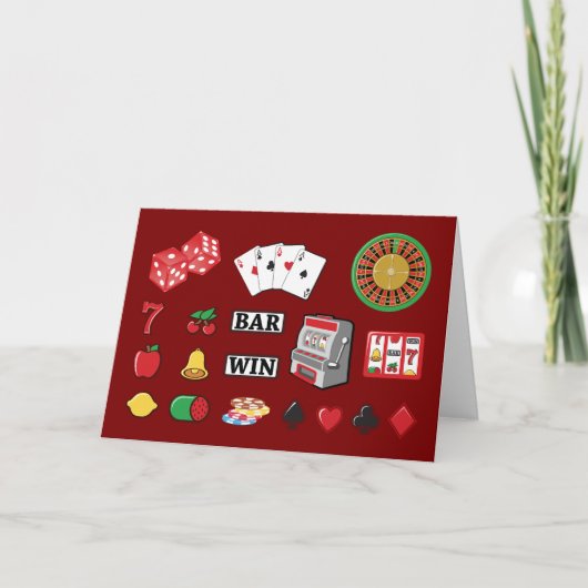 Casino Night Slot Machine Poker Lucky 7s カード (正面)