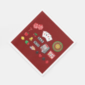 Casino Night Slot Machine Poker Lucky 7s スタンダードランチョンナプキン (角)