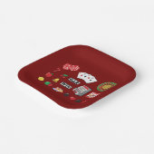 Casino Night Slot Machine Poker Lucky 7s ペーパープレート (傾斜あり)