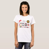 Casino Night Slot Machine Poker Lucky 7s Tシャツ (正面フル)