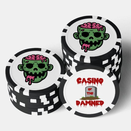 Casino of the Damned Zombie Poker Chip ポーカーチップ (積み重ね)