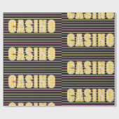 Casino Sign ラッピングペーパー (フラット)