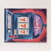 Casino Slot Machine Painting ジグソーパズル (横)