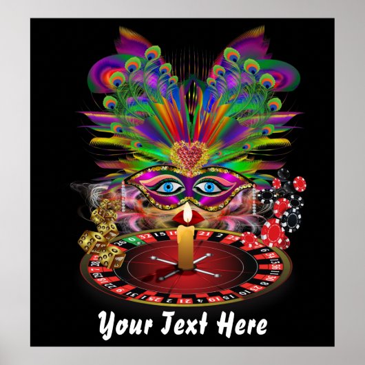 Casino Vegas Queenパーティー32"X"34ビューノート ポスター (正面)