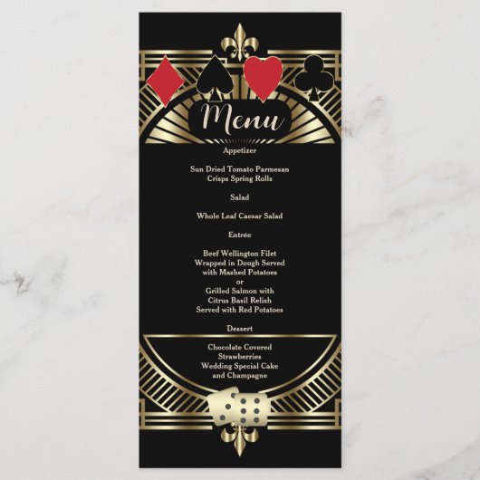 CasinoGoldブラックアールデコローアリング結婚20s メニュー (正面)
