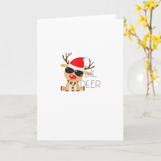 Casj Boys Unisex Adults Reindeer Small Short Sleev カード (黄色い花)