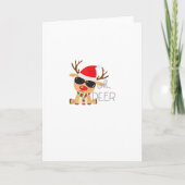 Casj Boys Unisex Adults Reindeer Small Short Sleev カード (正面)