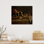 Casket of jewels on a table ポスター (キッチン)