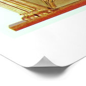 Caspar David Friedrichによる山の中の十字架 ポスター (角)