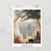 Caspar David FriedrichによるRugenのチョーク崖 ポストカード (正面/裏面)