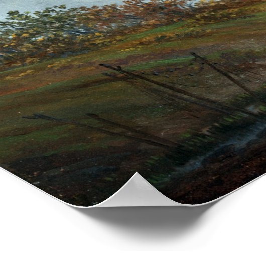 Caspar David Friedrich朝の時間 ポスター (角)