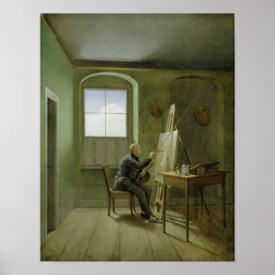Caspar David Friedrich氏のスタジオで, 1811 ポスター