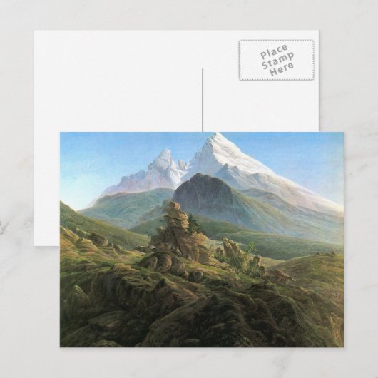 Caspar David Friedrich – ワツマン ポストカード (正面/裏面)