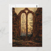 Caspar David Friedrich:夢を見る人 ポストカード (正面/裏面)