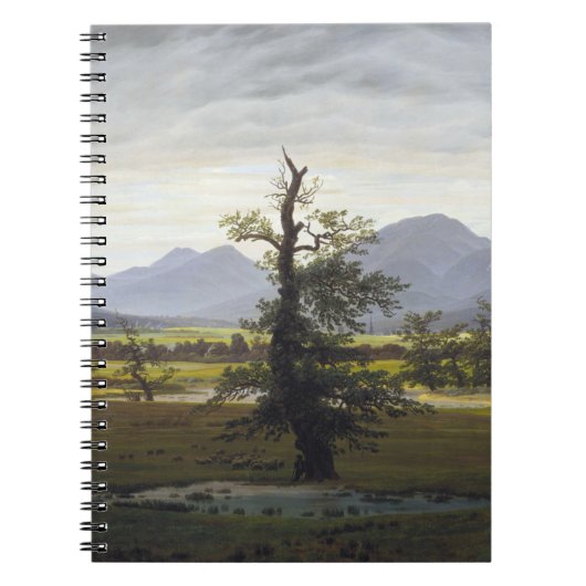 Caspar David Friedrich – 孤独な木 ノートブック (正面)