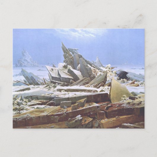 Caspar David Friedrich – 極海 ポストカード (正面)